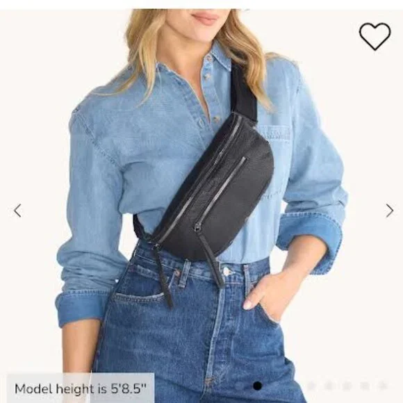 Hammitt Charles Crossbody Medium Black pebbled leather - Picture 2 of 5